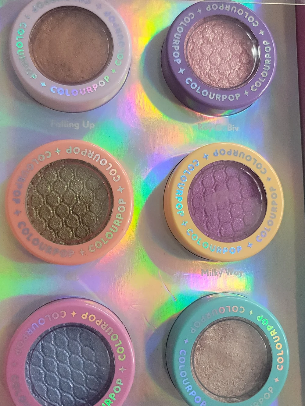 Colourpop Double Rainbow 6-Pan Eyeshadow Palette - Multicolor